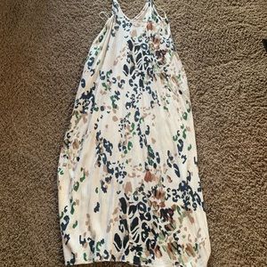 Animal print maxi dress